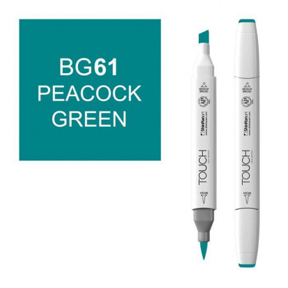 Маркер "Touch Brush" 061 зеленый павлин BG61